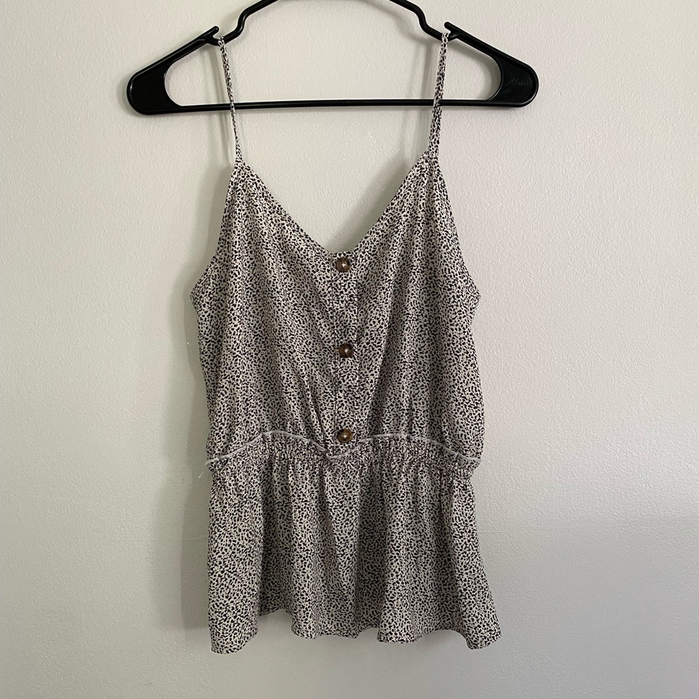 Leopard Tank with Adjustable Straps Size S